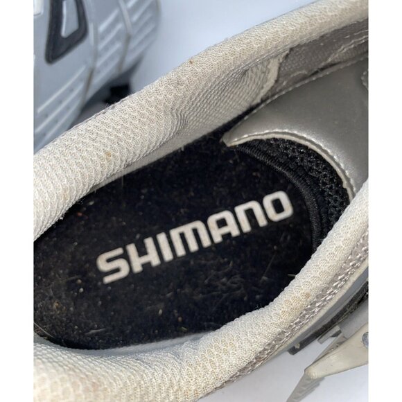 Shimano SH-R085 Men's Road Cycling Bicycle Shoes Silver White 44 EUR 9.7 US - Picture 4 of 16